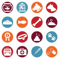 Vector Set of Pets Icons N25