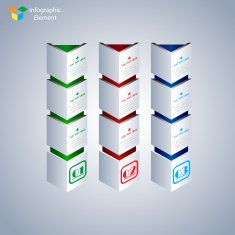 Infographics web design Modern template N26