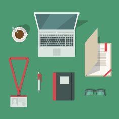 Classic office workplace desk N2