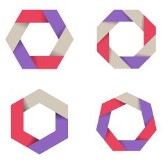Paper info graphic icons