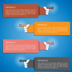 hand number banner design template vector eps 10 illustration N2