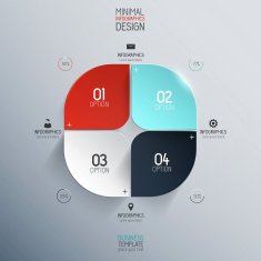 Minimal infographics design N46