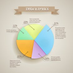 Vector 3d paper chart N2