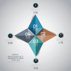 Minimal infographics design N47