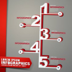 abstract flow chart infographics N43
