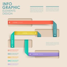 abstract flow chart infographics N44