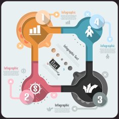 Flat infographic design N25
