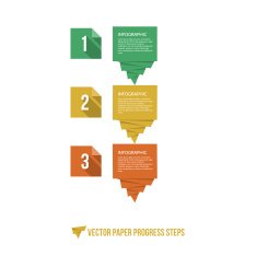 Paper Infographic Workflow Option Banner N6