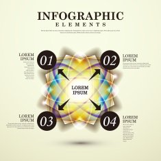 abstract option infographics N23