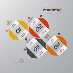Minimal infographics design N49