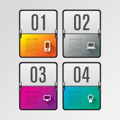 Infographics vector design template N434