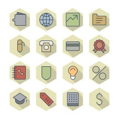 Thin Line Icons For Business and Finance N8
