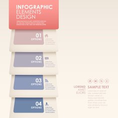 abstract 3d pages infographics N2