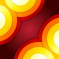 Abstract red and orange circles vector background N12