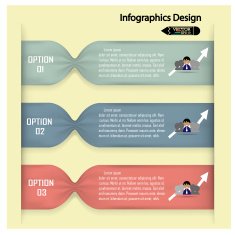 Modern colorful infographics options banner N18