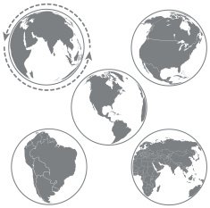 Earth icons set