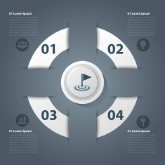 Success business modern circle N2