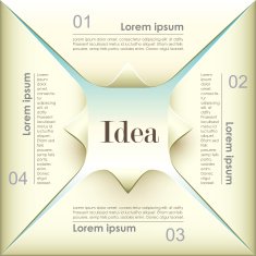 vector abstract 3d paper infographics N104