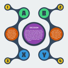 Metaball infographic elements N10