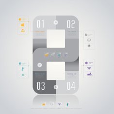 Infographics vector design template N438