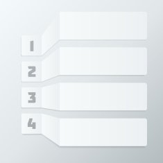 Light Gray Steps Infographics Elements N7