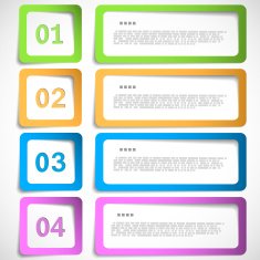 1-2-3-4 option - paper frames template