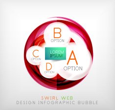 Circle web design bubble N14