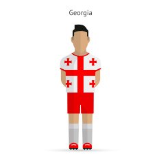 Georgia football player Soccer uniform N2