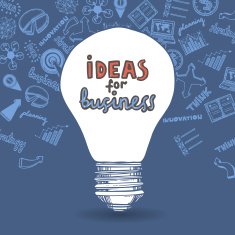 Lightbulb and drawing business strategy N2