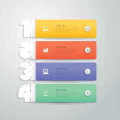 Infographics vector design template N442