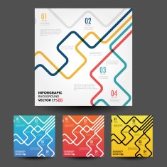 Vector line business concept template N24