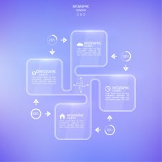 Transparent glossy panel on blurred background N5