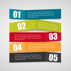 Infographic Origami Templates for Business Vector Illustration N5