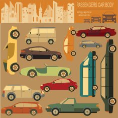 Passenger car transportation infographics N37