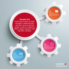 Infographic Big Circle 3 Small Gears