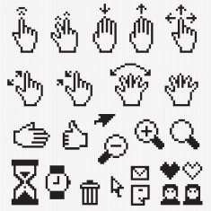 Pixel Cursor Other Elements Collection