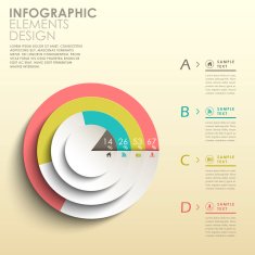 abstract 3d pie chart infographics N6