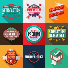 Flat Labels & Badges Set N3