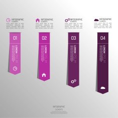 Multicolored paper stickers volume with numbers and signs N17