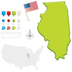 Illinois State Map N2