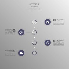Modern template with volume elements of infographics N3