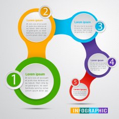 Abstract Modern digital template vector banner infographics N17