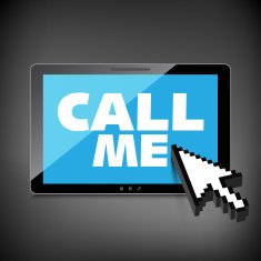 High-quality smartphone screen with the text message Call me