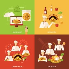 Pizza Order and Making Icon