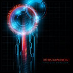 Abstract HUD futuristic background Vector illustration N5