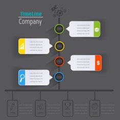Timeline infographic vector N7