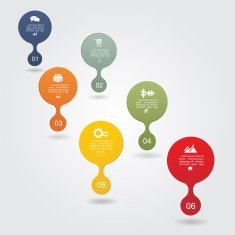 Infographic design template with elements and icons Vector N36
