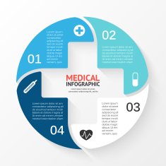 Vector circle plus sign infographic Template for diagram graph presentation N13