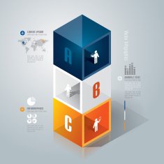Infographics vector design template N449