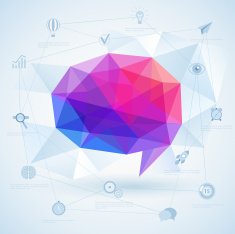 Colorful geometric bubble for speech N3